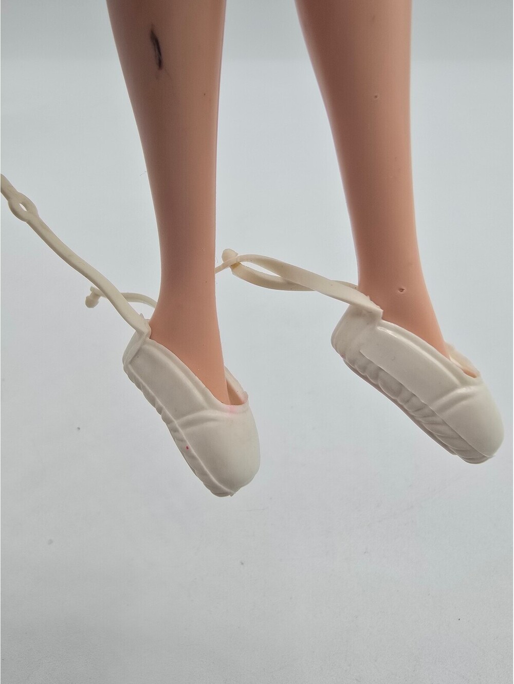Vintage doll MOD white ballet flats